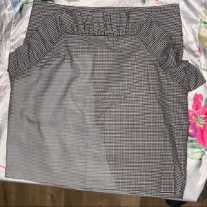 High waisted pencil skirt